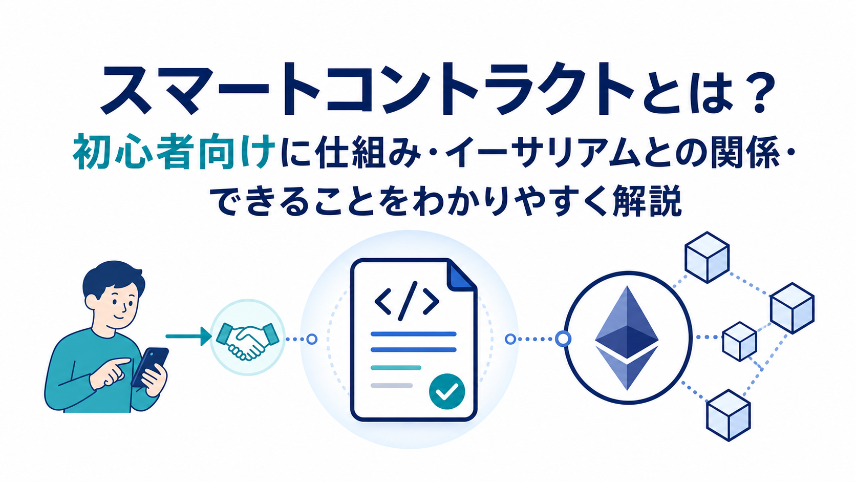 スマートコントラクトとは？初心者向けに仕組み・イーサリアムとの関係・できることをわかりやすく解説