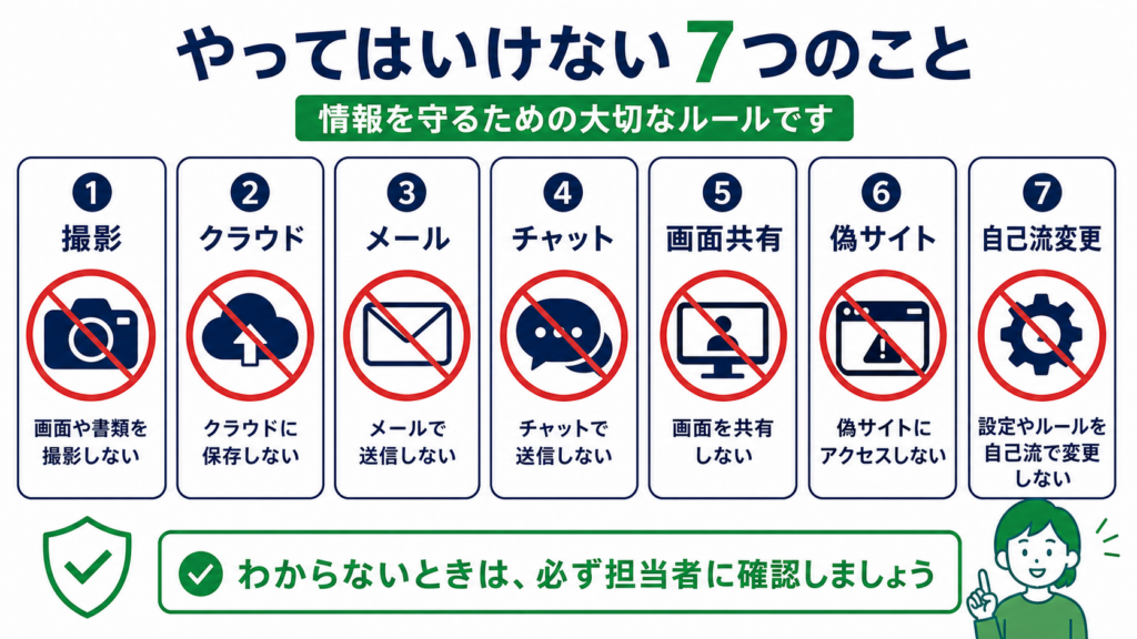 撮影、クラウド、メール、画面共有、偽サイトなどシードフレーズの禁止行為一覧